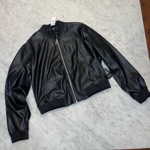 New vegan leather bomber jacket from EXPRESS